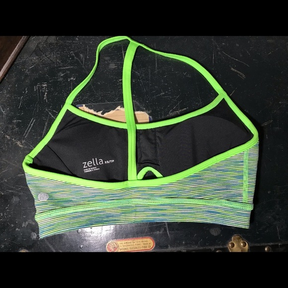 Zella sports bra green blue padded XS - Picture 3 of 4